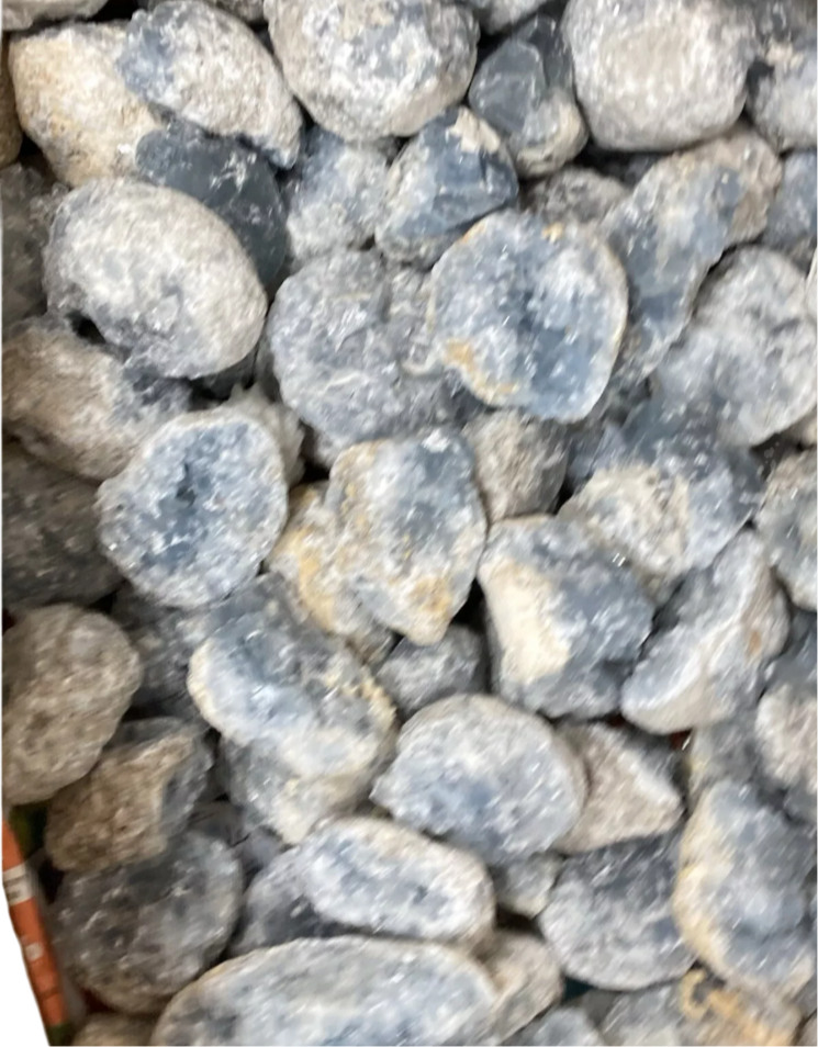 Celestite clusters 1kg