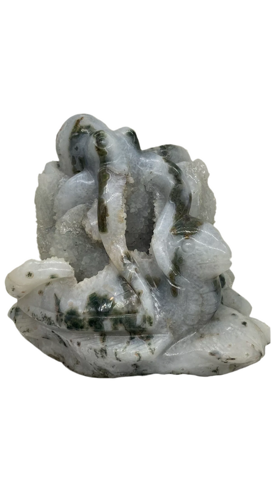 Moss agate octopus