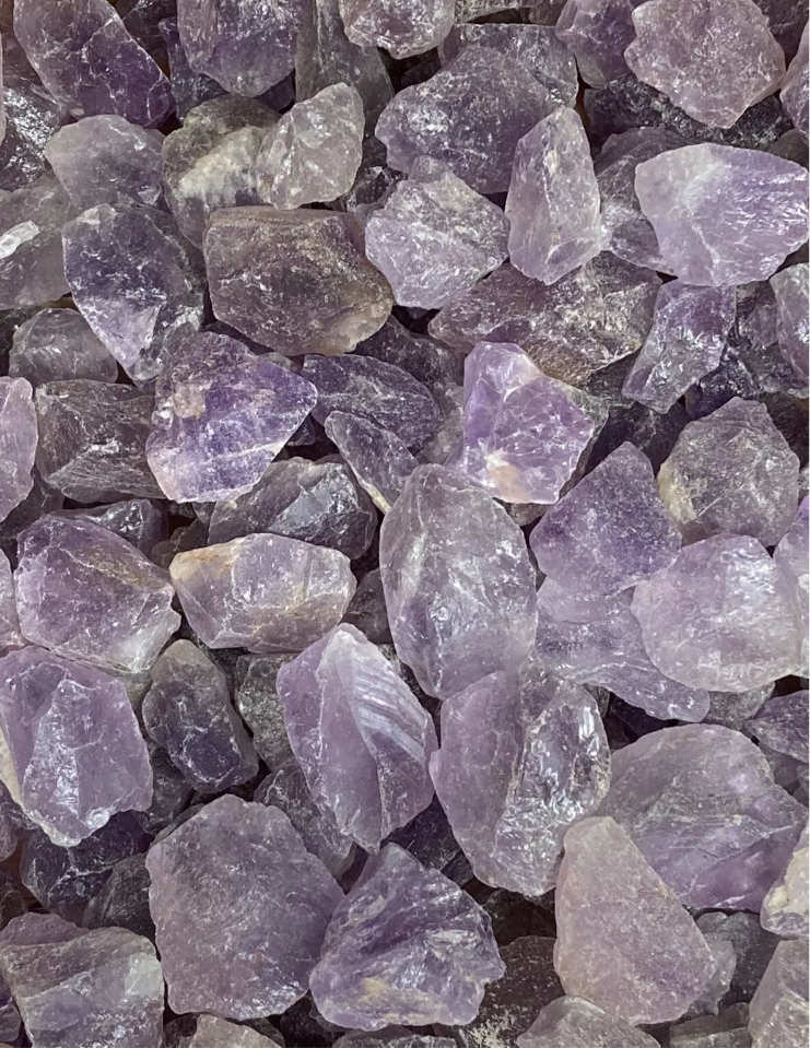 Raw amethyst chunks 1kg