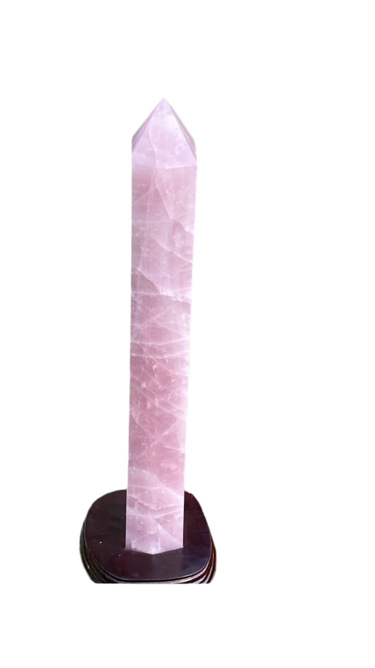 Rose quartz tower