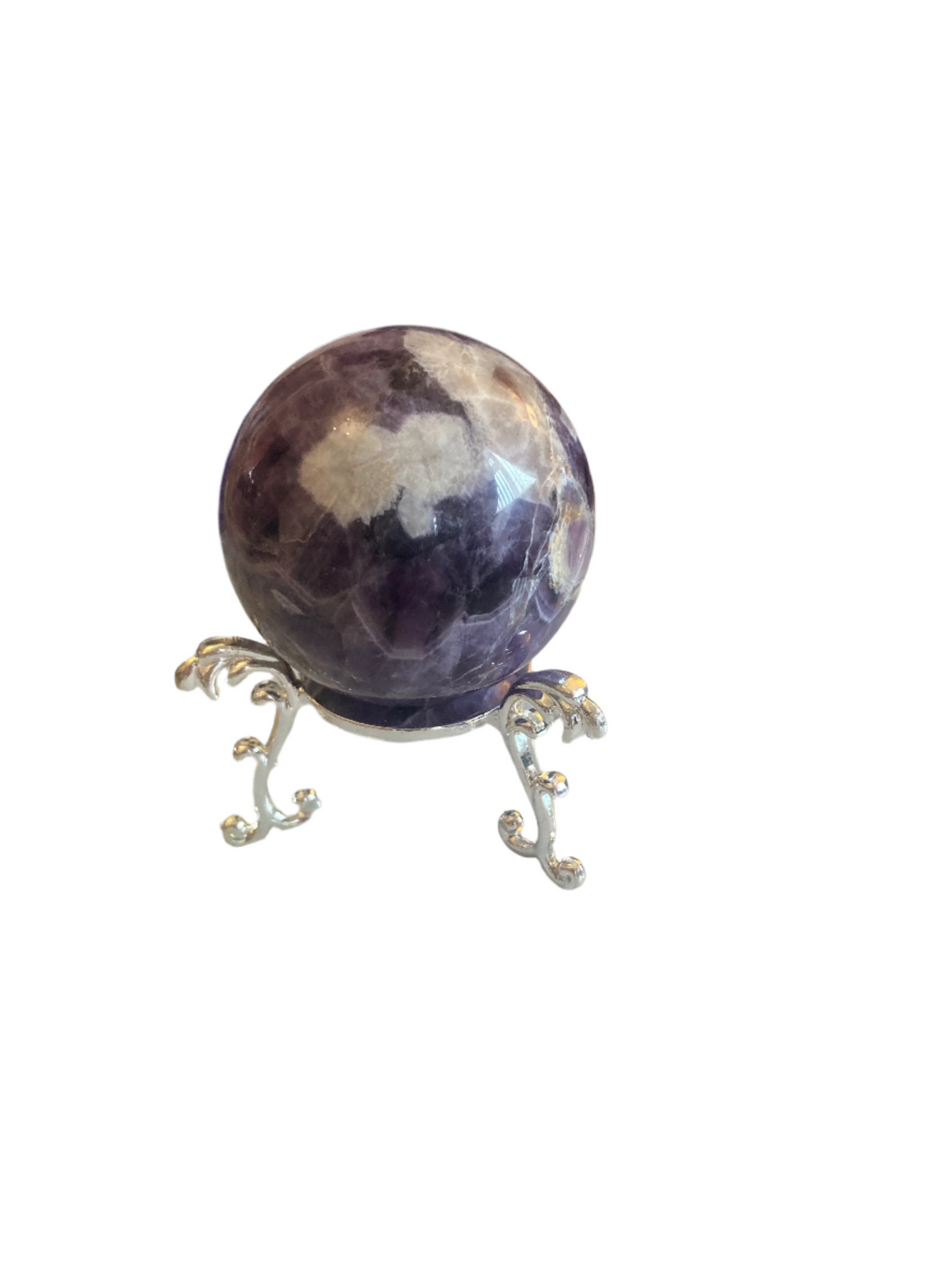 Dream Amethyst chevron sphere