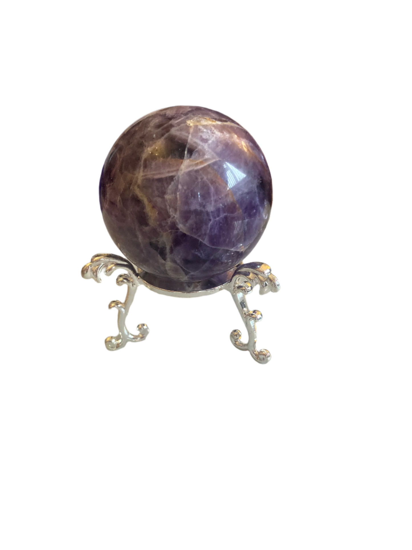 Dream Amethyst chevron sphere