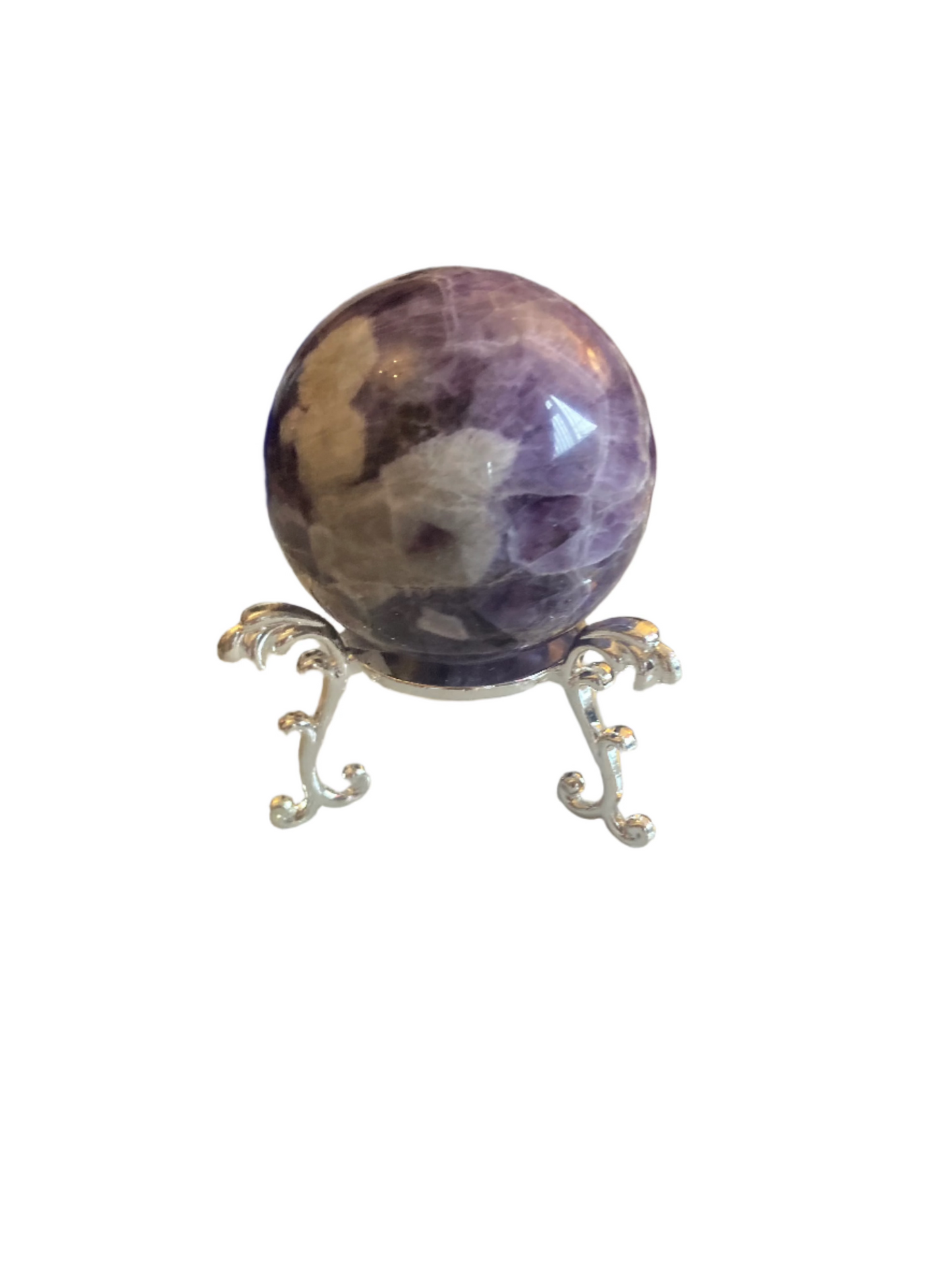 Dream Amethyst chevron sphere