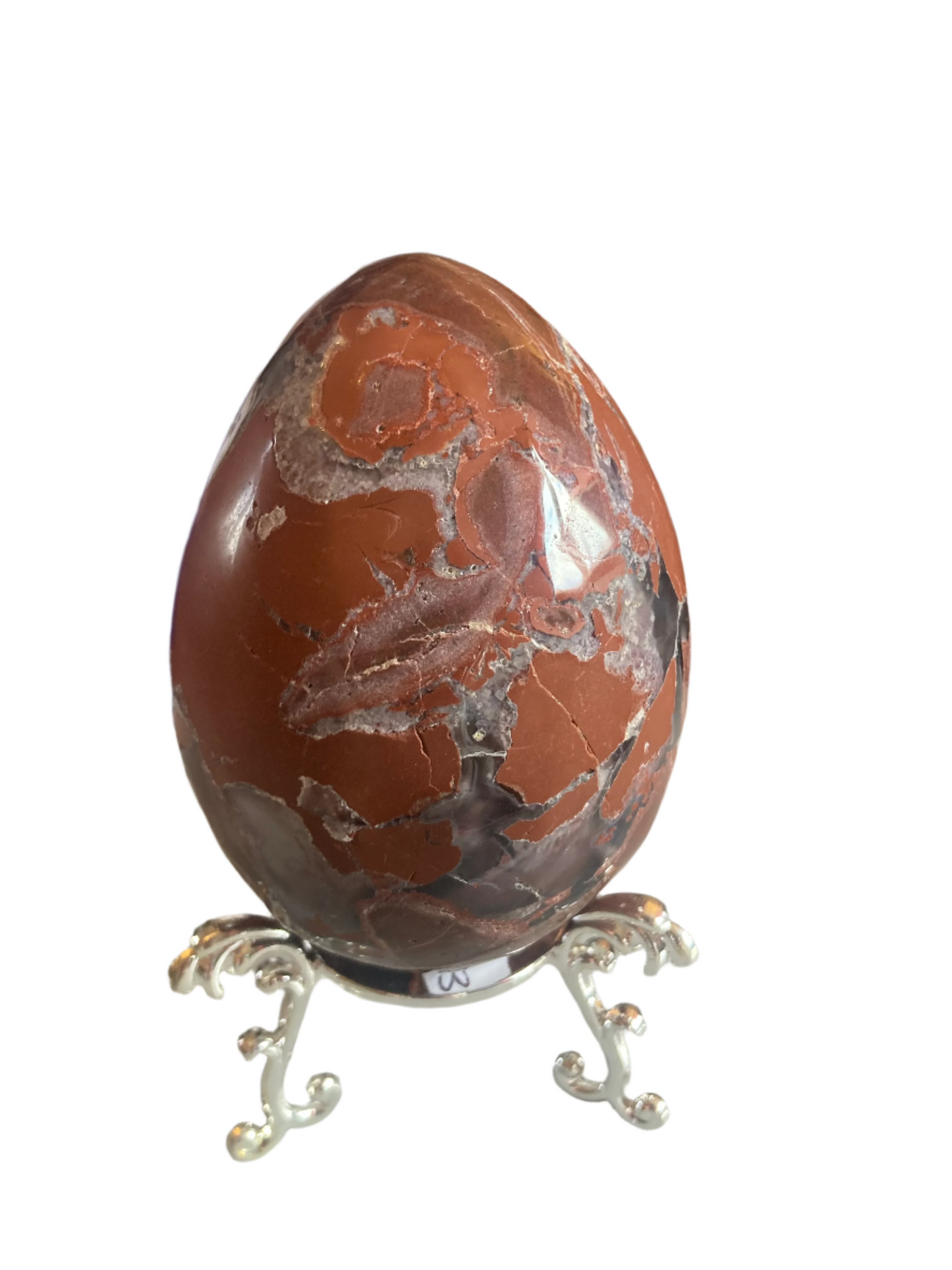 Football agate egg and stand