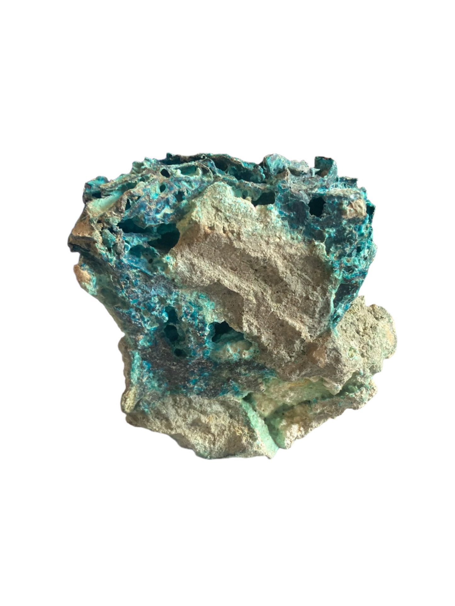 Copper fibre chrysocolla