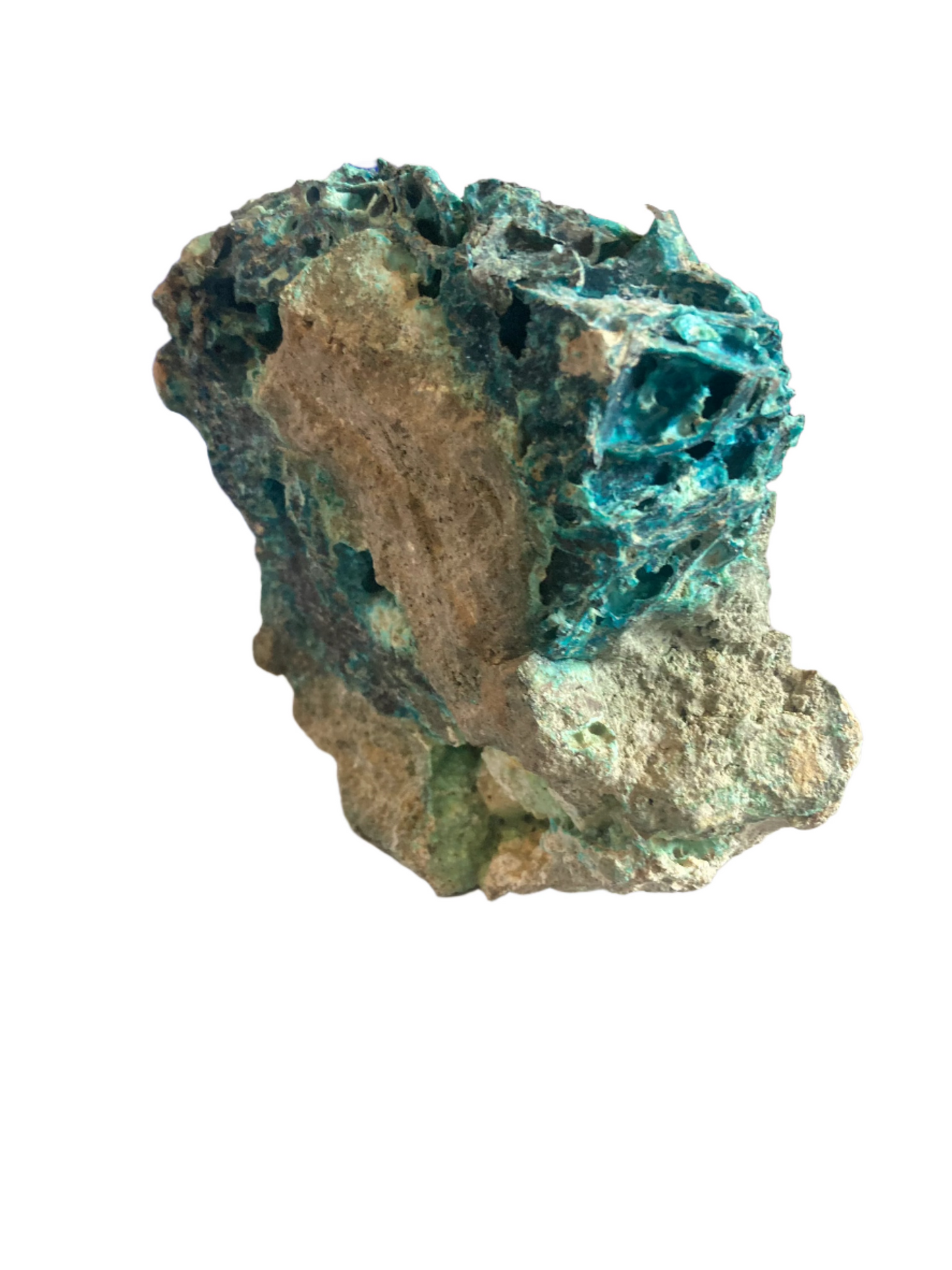 Copper fibre chrysocolla