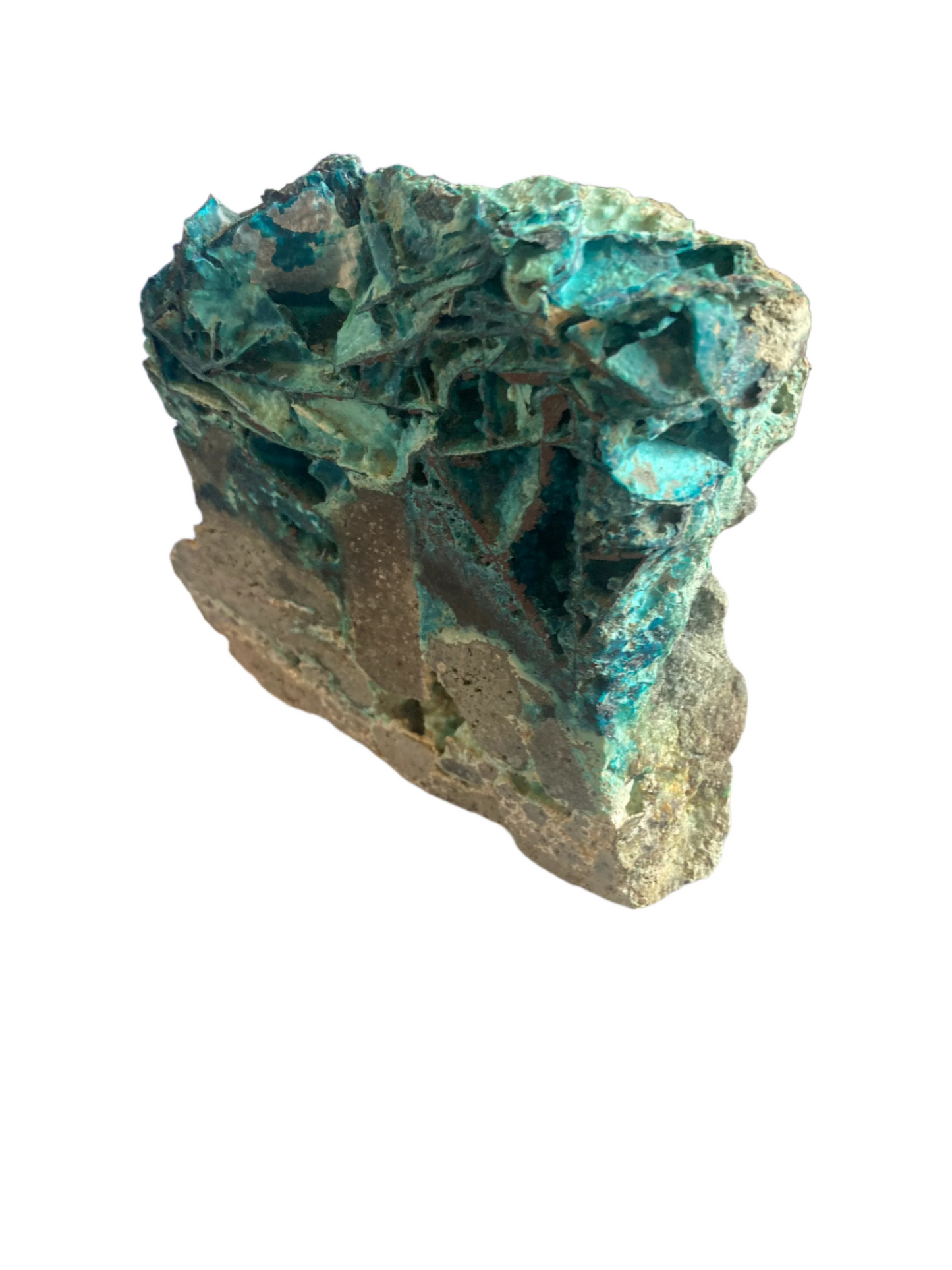 Copper fibre chrysocolla