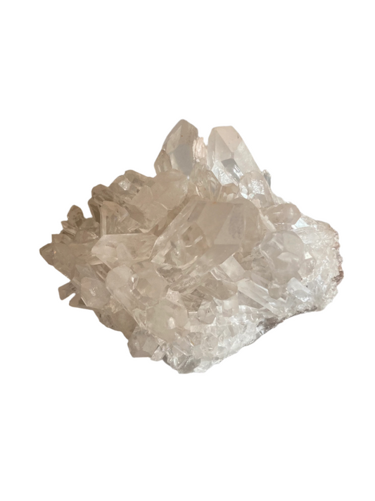 Clear quartz cluster