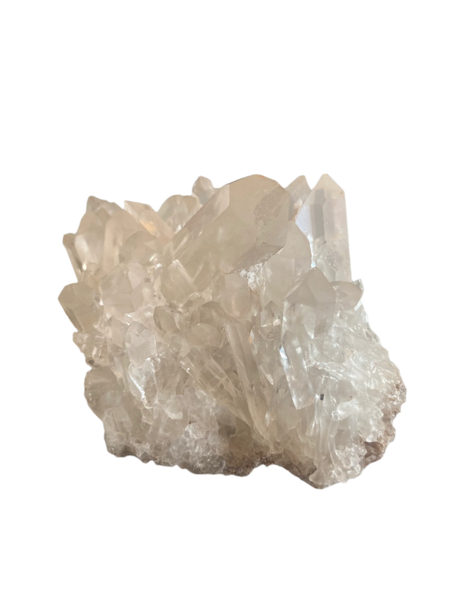 Clear quartz cluster