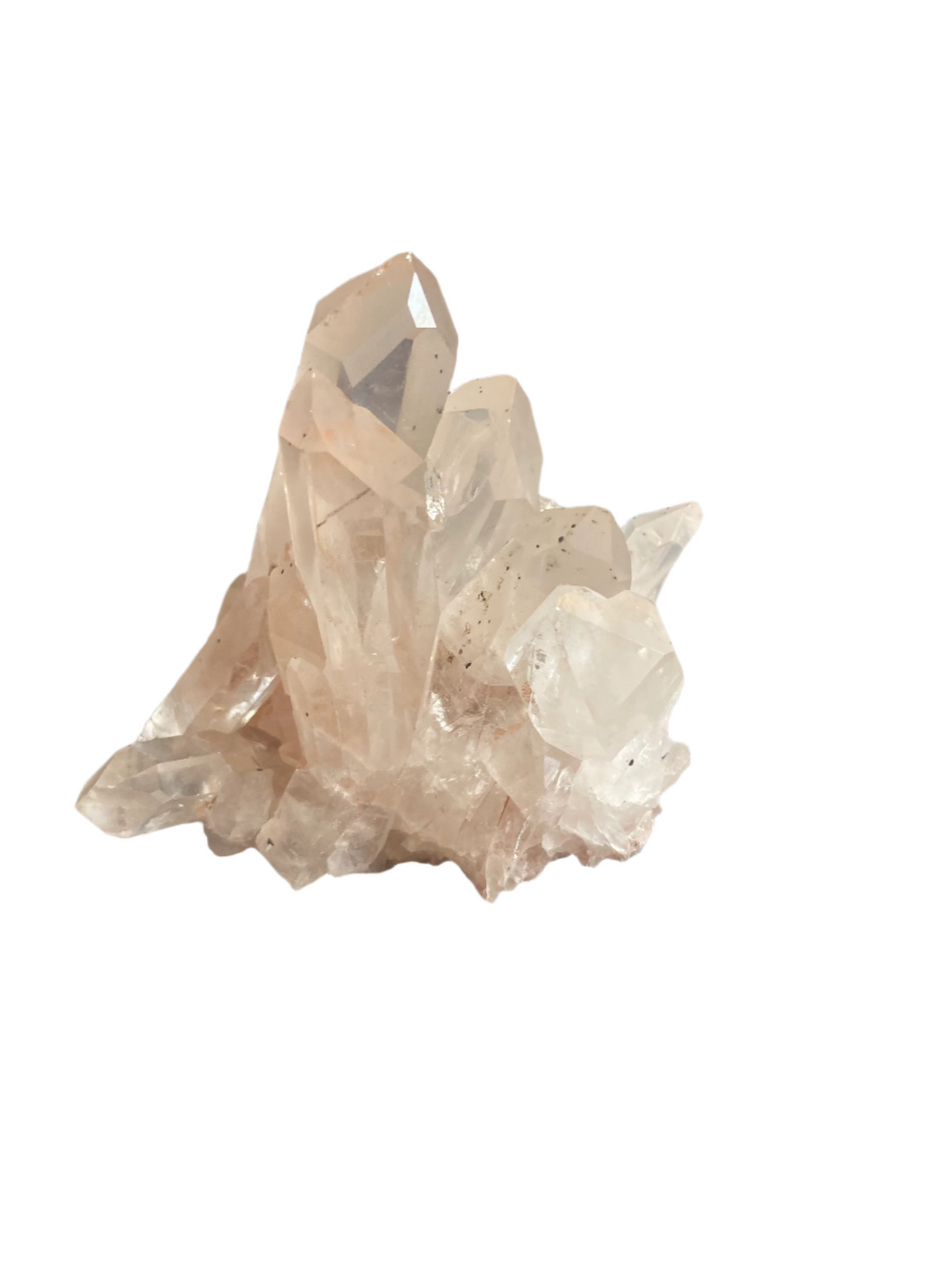 Clear quartz cluster