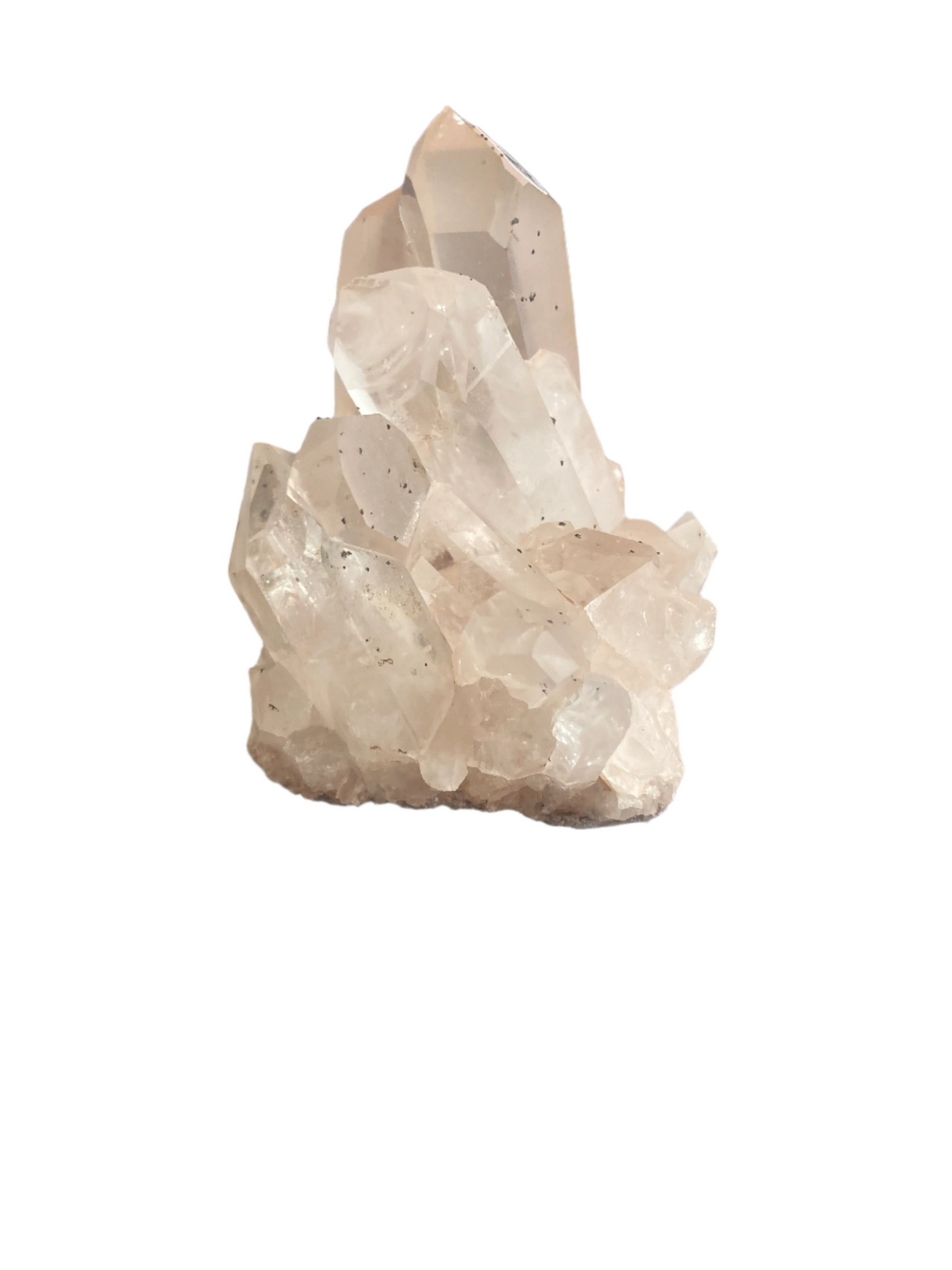 Clear quartz cluster