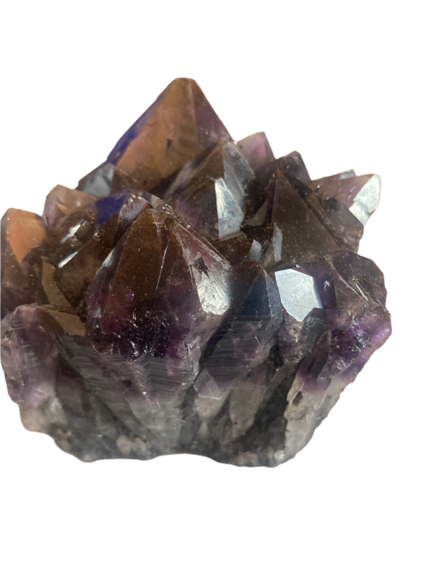 red Amethyst cluster (rare)