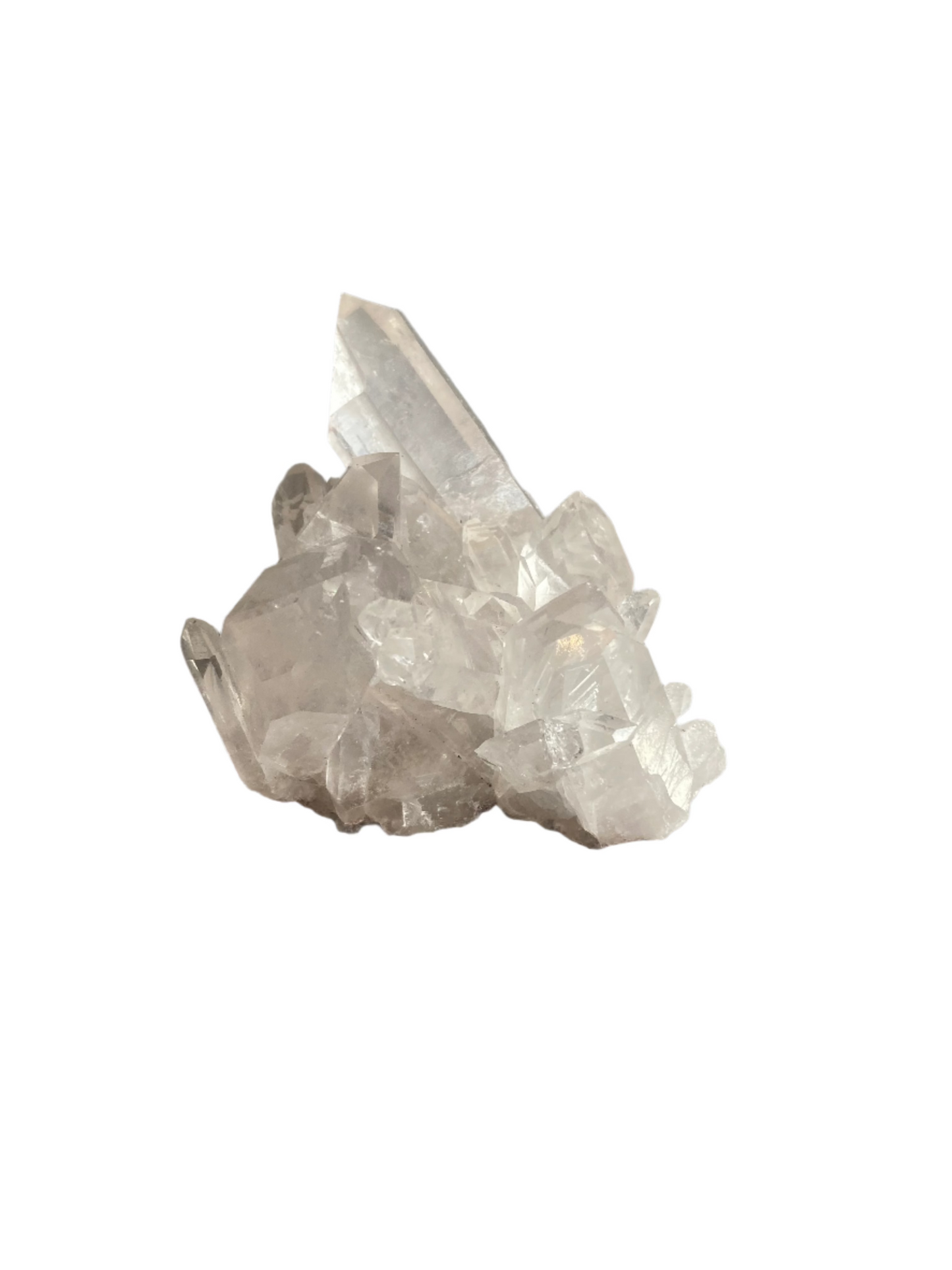 Clear quartz cluster