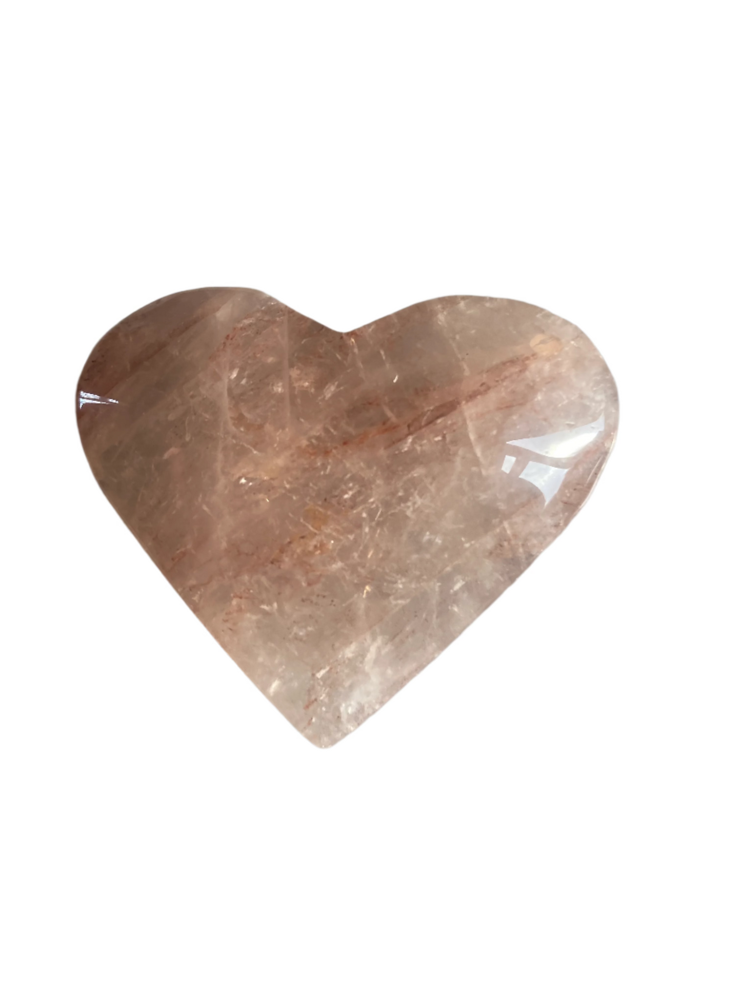 Fire quartz heart palms